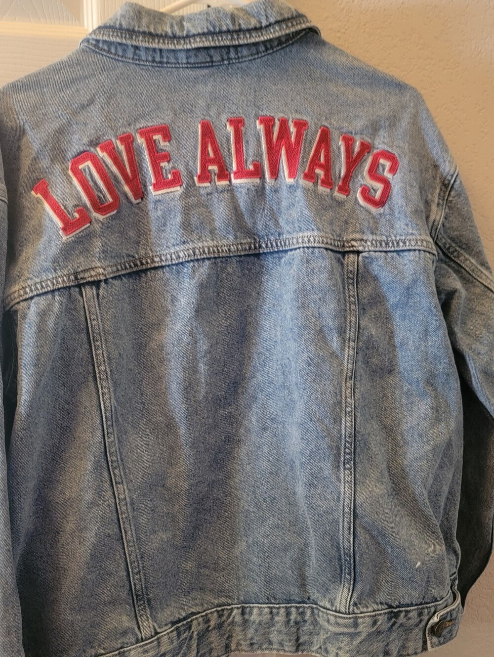 A New Day Target Love Always Denim Jacket Large